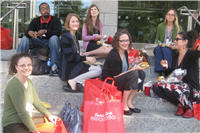 People gathered outside 2011 conference