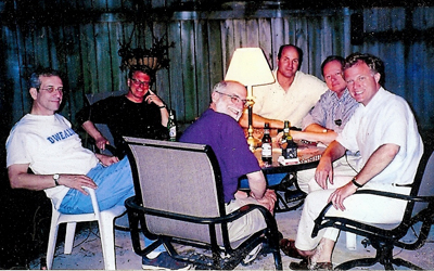 David L. Robbins and his poker buddies David L. Robbins and his poker buddies