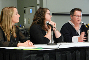 Anna Sproul, Erin Blakemore and Colleen Lindsay (photo by Charles Gerena)